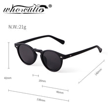 Load image into Gallery viewer, WHO CUTIE  Vintage Round Sunglasses Men Women Brand Design Rivet Frame Purple Lens Retro Circle Sun Glasses Shades S292