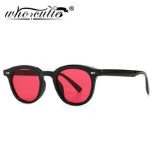 Load image into Gallery viewer, WHO CUTIE Vintage Square Sunglasses Women Brand Design Rivet Frame Red Lens Retro Acetate Sun Glasses Shades Men S380