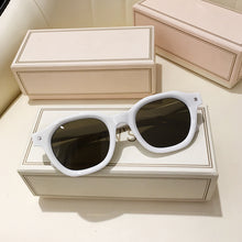 Load image into Gallery viewer, WHO CUTIE Trendy Square Rectangle Sunglasses Vintage Women Brand Design Green Frame Yellow Lens Sun Glasses Men Shades UV400