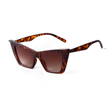 Load image into Gallery viewer, WHO CUTIE Square Cat Eye Sunglasses Women 2023 Brand Design Leopard Cateye Frame 80s 90S Trendy Stylish Sun Glasses Shades S347