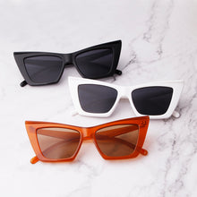 Load image into Gallery viewer, WHO CUTIE Square Cat Eye Sunglasses Women 2023 Brand Design Leopard Cateye Frame 80s 90S Trendy Stylish Sun Glasses Shades S347