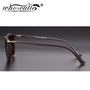 WHO CUTIE TR90 Sunglasses Men Polarized Sunnies UV400 Lens 2023 Brand Design Rectangular Male Sun Glasses for Driving S023