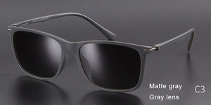 WHO CUTIE TR90 Sunglasses Men Polarized Sunnies UV400 Lens 2023 Brand Design Rectangular Male Sun Glasses for Driving S023