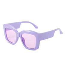 Load image into Gallery viewer, WHO CUTIE Trendy Square Green Oversized Sunglasses Women 2023 Retro Decor Acrylic Shade Eyewear Big Purple Men Sun Glasses UV400