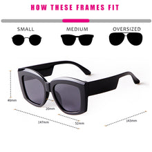 Load image into Gallery viewer, WHO CUTIE Trendy Square Green Oversized Sunglasses Women 2023 Retro Decor Acrylic Shade Eyewear Big Purple Men Sun Glasses UV400