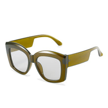 Load image into Gallery viewer, WHO CUTIE Trendy Square Green Oversized Sunglasses Women 2023 Retro Decor Acrylic Shade Eyewear Big Purple Men Sun Glasses UV400