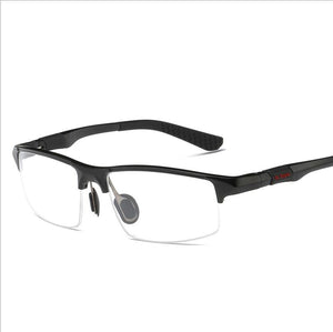 WIHODA Aluminum Magnesium Sportss Men's Glasses Frames , Outdoor AL-MG Spring Hinge Eyeglasses Glass Frame for Myopia F3121