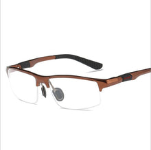 Load image into Gallery viewer, WIHODA Aluminum Magnesium Sportss Men&#39;s Glasses Frames , Outdoor AL-MG Spring Hinge Eyeglasses Glass Frame for Myopia F3121