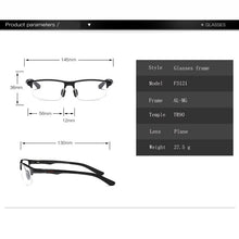 Load image into Gallery viewer, WIHODA Aluminum Magnesium Sportss Men&#39;s Glasses Frames , Outdoor AL-MG Spring Hinge Eyeglasses Glass Frame for Myopia F3121