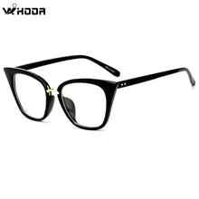 Load image into Gallery viewer, WIHODA Female Cat Eyes Precription Glasses Frame Women Black Eyeglass Optical Glass Frameme for Myopia Presbyopia Hyperopia F216