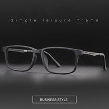 Load image into Gallery viewer, WIHODA Men&#39;s Pure Titanium+TR90 Full-Frame Glasses Frame ,Square Ultra-light Legs Elastic Paint Glass Frames for Myopia F8838