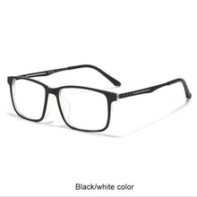 Load image into Gallery viewer, WIHODA Men&#39;s Pure Titanium+TR90 Full-Frame Glasses Frame ,Square Ultra-light Legs Elastic Paint Glass Frames for Myopia F8838