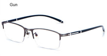 Load image into Gallery viewer, WIHODA  Men&#39;s Business Falf Glasses Frame, Square Metal Alloy Full Frame Optical TR90 Leg Glass Frames for Myopia FP9211