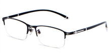 Load image into Gallery viewer, WIHODA  Men&#39;s Business Falf Glasses Frame, Square Metal Alloy Full Frame Optical TR90 Leg Glass Frames for Myopia FP9211