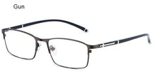 Load image into Gallery viewer, WIHODA  Men&#39;s Business Falf Glasses Frame, Square Metal Alloy Full Frame Optical TR90 Leg Glass Frames for Myopia FP9211