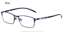 Load image into Gallery viewer, WIHODA  Men&#39;s Business Falf Glasses Frame, Square Metal Alloy Full Frame Optical TR90 Leg Glass Frames for Myopia FP9211