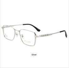 Load image into Gallery viewer, WIHODA Pure Titanium Square Business Men&#39;s Glass Frame, Optical Glasses Frame for Myopia Prescription Eyeglasses F90007