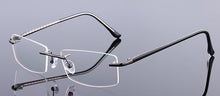 Carica l&#39;immagine nel visualizzatore di Gallery, WIHODA Titanium Alloy Rimless Glass Frame for Myopia Hyperopia Prescription Glasses Frames ,Men&amp;Women Frameless Eyeglasses F866