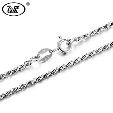 1.2mm 1.4MM 1.6mm 16 18 20 24 Inch 925 Silver Rope Chain Necklace For Pendant Jewelry Men Women 925 Chain Silver Long NA055