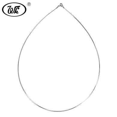 NUOVO 2018 1mm Sottile Argento 925 Girocollo Collana di Coppia Per Le Donne Ragazze Femminile Breve Semplice Chocker Catena di Coppia NA041 