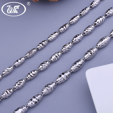 NEW Thick Olives Beads 925 Sterling Silver Men Necklace Male Boys Jewelry Necklaces 18 20 22 24 Inch 3MM 4MM 5MM 6MM W3 NM009