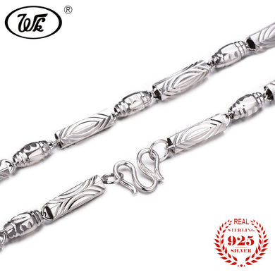 Pure 925 Sterling Silver Men Chain Necklace 18 20 22 Inch 4mm 5mm 6mm Olives Fashion Chain Necklaces For Man Dad Boy OW NM006