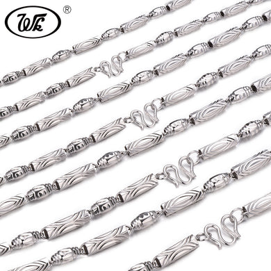 Solid 925 Sterling Silver Chain Male Men Boys Long Thick Chains Necklace Jewelry Collar 4MM 5MM 6MM 18 20 22 24 Inch W3 NM006