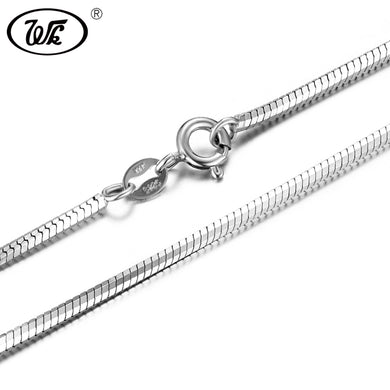 Catena lunga e spessa in argento 925 Catena a serpente 40 45 50 55 60 65 CM 0.8MM 1MM 1.5MM 1.8MM Catene in argento Collana Donna Uomo W3 NA003 