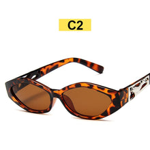 Load image into Gallery viewer, WOENFEL  Sunglasses Vintage Sun Glasses Shades Women Classic Designer Rectangle Small Frame Leopard Travel Glasses