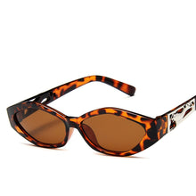 Load image into Gallery viewer, WOENFEL  Sunglasses Vintage Sun Glasses Shades Women Classic Designer Rectangle Small Frame Leopard Travel Glasses