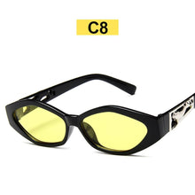 Load image into Gallery viewer, WOENFEL  Sunglasses Vintage Sun Glasses Shades Women Classic Designer Rectangle Small Frame Leopard Travel Glasses
