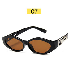 Load image into Gallery viewer, WOENFEL  Sunglasses Vintage Sun Glasses Shades Women Classic Designer Rectangle Small Frame Leopard Travel Glasses