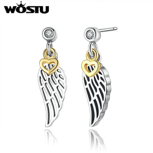 Love & Guidance Feather Drop Earrings For Women Compatible With Earring Jewelry Original Gift