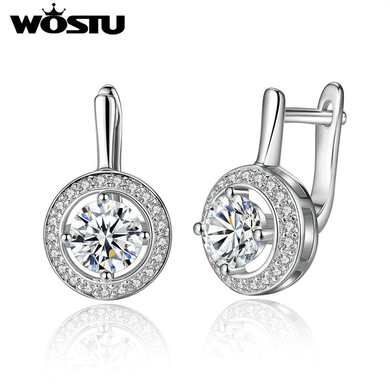 New Collection Full Of Love with Round Shape Earrings for Women Jewelry Accessories ZBFE106
