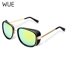 Load image into Gallery viewer, WUE 2023 Sunglasses Men Rossi Coating retro Vintage Designer Sun glasses Oculos Masculino Gafas de Iron Man 3 Matsuda TONY stark
