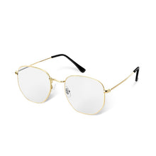 Load image into Gallery viewer, WUE 2023 vintage gold sunglasses men square metal frame silver brown black small sun glasses female unisex summer style