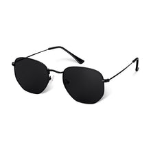 Load image into Gallery viewer, WUE 2023 vintage gold sunglasses men square metal frame silver brown black small sun glasses female unisex summer style