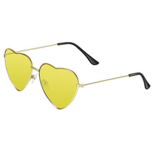 Load image into Gallery viewer, WUE Ladies Heart Shaped Sunglasses metal Women Brand Designer Fashion Rimless LOVE Clear Ocean Lenses Sun Glasses Oculos UV400