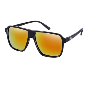 WUE Retro Square Sunglasses Steampunk Men Women Brand Designer Glasses SKULL Logo Shades UV Protection Gafas