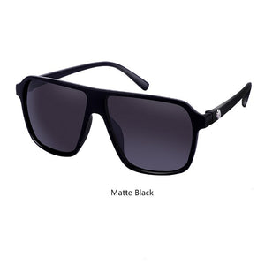 WUE Retro Square Sunglasses Steampunk Men Women Brand Designer Glasses SKULL Logo Shades UV Protection Gafas