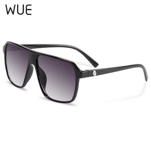 Load image into Gallery viewer, WUE Retro Square Sunglasses Steampunk Men Women Brand Designer Glasses SKULL Logo Shades UV Protection Gafas
