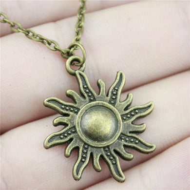 28x25mm Sun Pendant Necklace Jewelry, Handmade Necklace Gift For Women Dropshipping 2018 New Arrivals