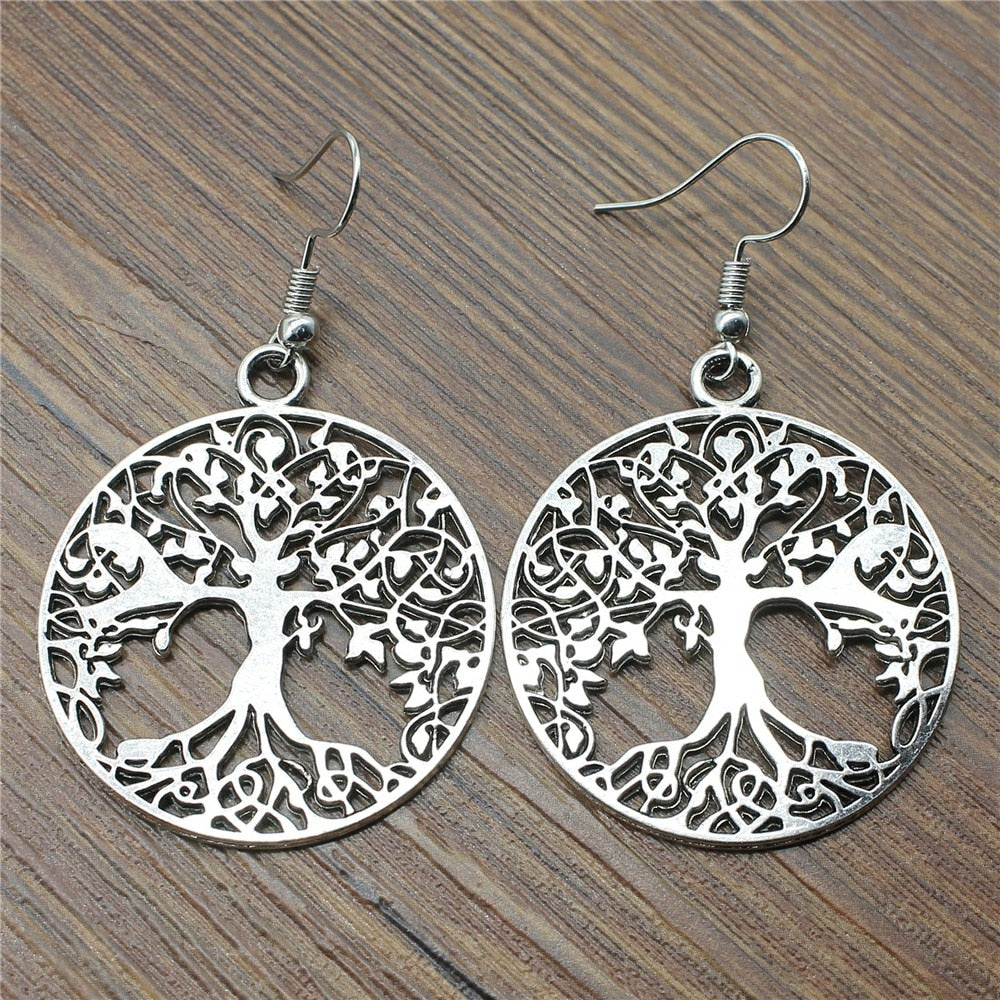 Fashion Handmade Design Tree Of Life Charm Drop Earrings, Fashion Earring Jewelry Gift For Women Drops Products