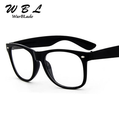WarBLade 2022 Fake Glasses  Design Crystal Clear Frame Transparent Frame  Eyeglasses Square Eye Spectacle Clear Lens