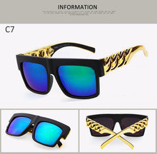 Load image into Gallery viewer, WarBLade 2023 Men Gold Metal Chain Kim Kardashian Beyonce Sunglasses Vintage Hip Hop Sun Glasses Gafas De Sol UV400