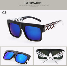Load image into Gallery viewer, WarBLade 2023 Men Gold Metal Chain Kim Kardashian Beyonce Sunglasses Vintage Hip Hop Sun Glasses Gafas De Sol UV400