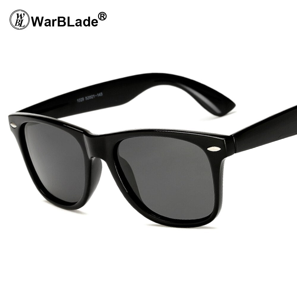 WarBLade 2023 Sunglasses Men Polarized Sunglasses Mirrors Coating Points Black Frame Mens Eyewear Sun Glasses