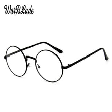 Load image into Gallery viewer, WarBLade 2023 round nerd glasses clear lens unisex gold round metal frame glasses optical men women eyeglass frame fake glasses