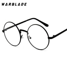 Load image into Gallery viewer, WarBLade 2023 round nerd glasses clear lens unisex gold round metal frame glasses optical men women eyeglass frame fake glasses