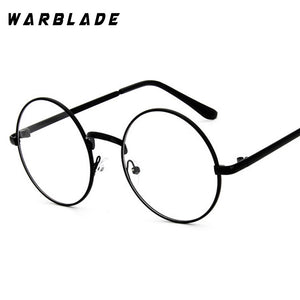 WarBLade 2023 round nerd glasses clear lens unisex gold round metal frame glasses optical men women eyeglass frame fake glasses